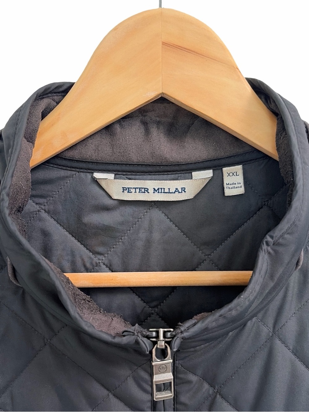 Peter Millar Essex Vest Black Quilted Black Vest Lightweight Layering Size XXL - Picture 5 of 13